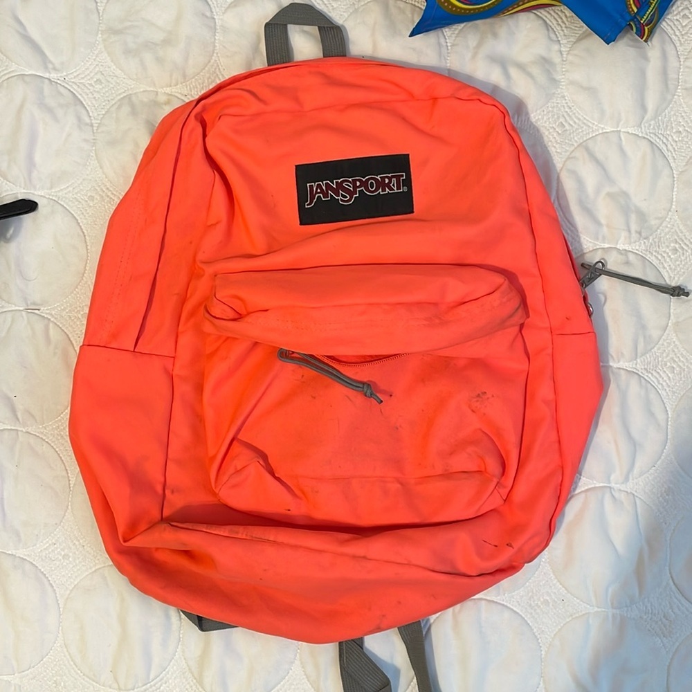 Neon Pink / Coral Jansport Backpack